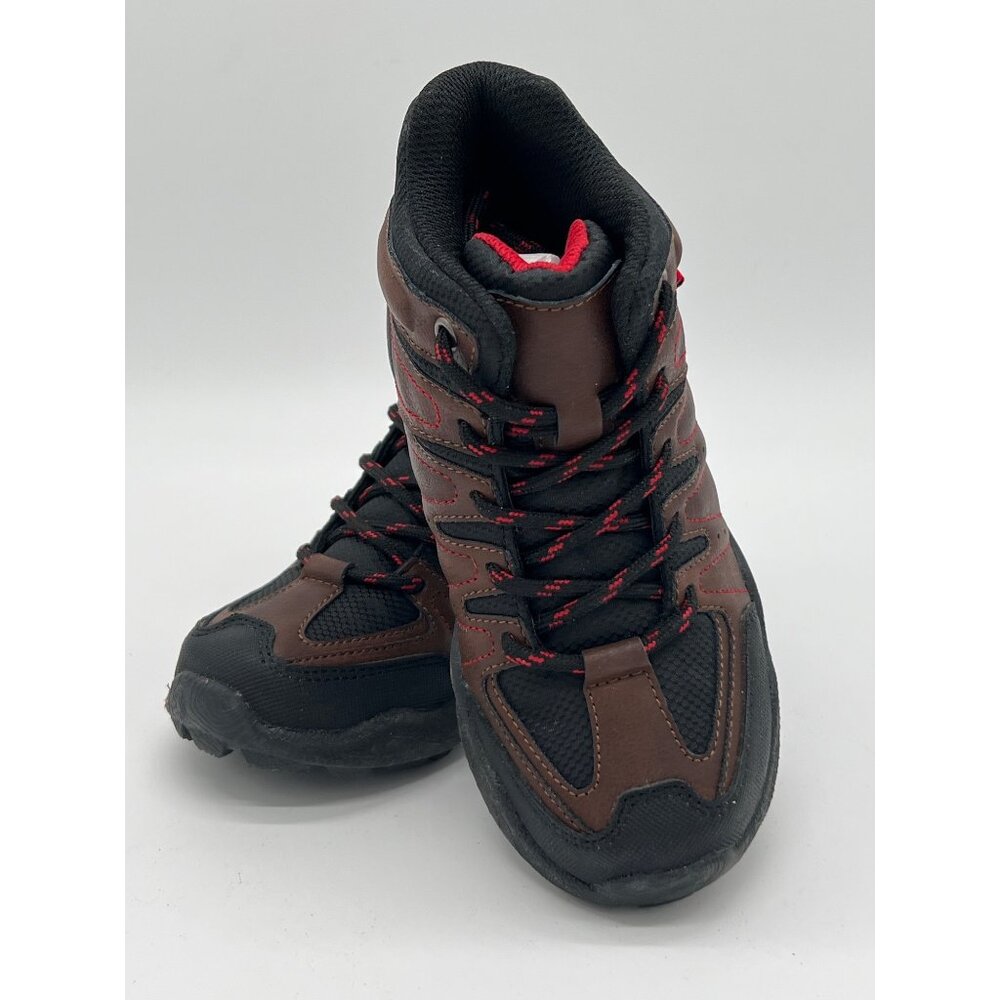 Crown Vintage Kids Hiking Shoes Size 13 Brown & Black Lace-Up